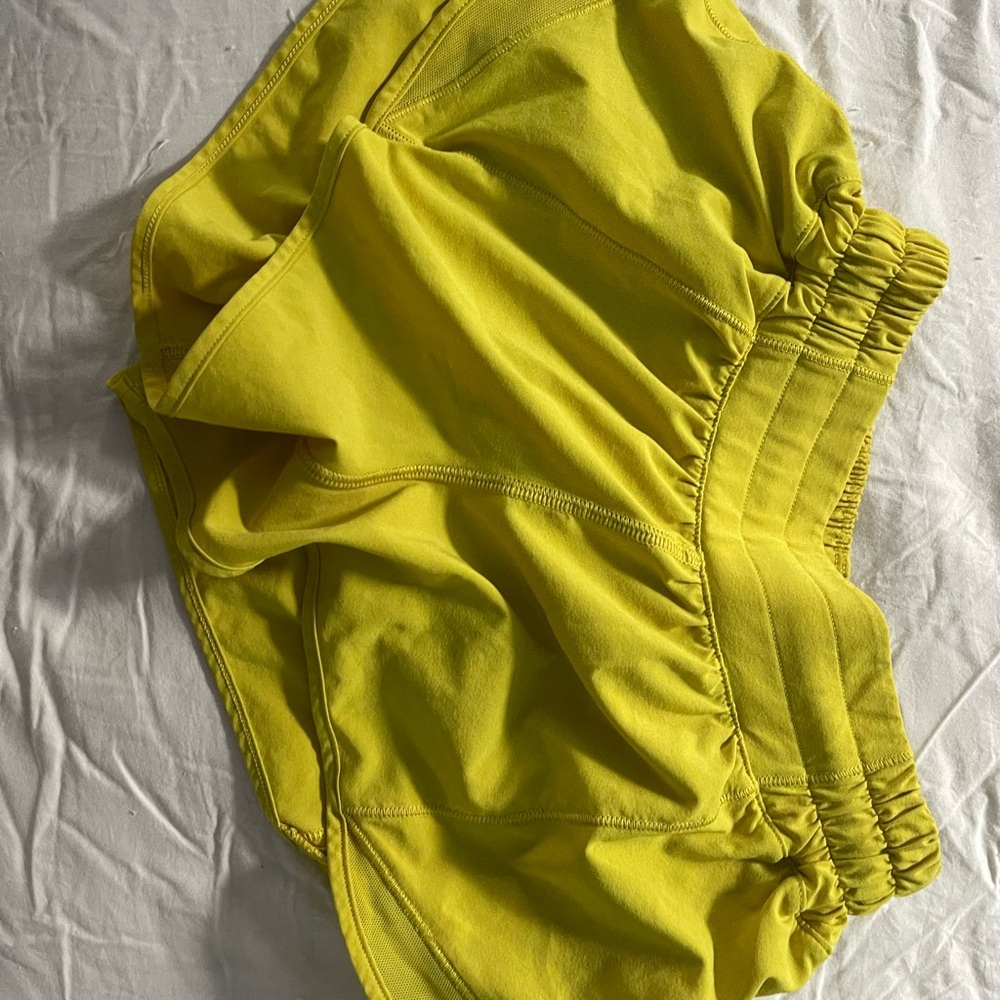 Bright Yellow Athletic Shorts
